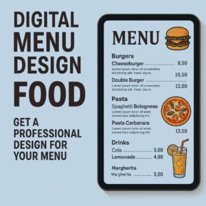 Canva digital menu