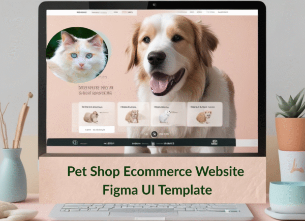 Pet Shop Ecommerce Website Figma UI Template
