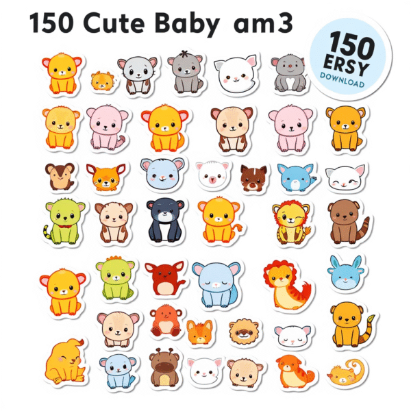 150-Cute-Baby-Animals-Stickers