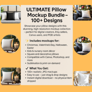 Pillow Mockup Bundle