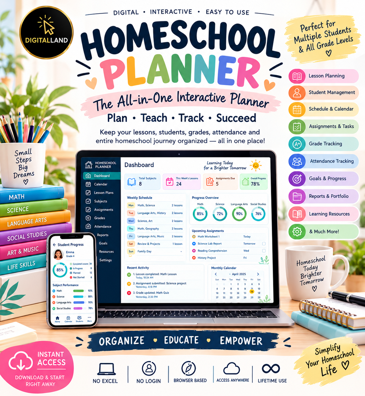 Homeckool planner