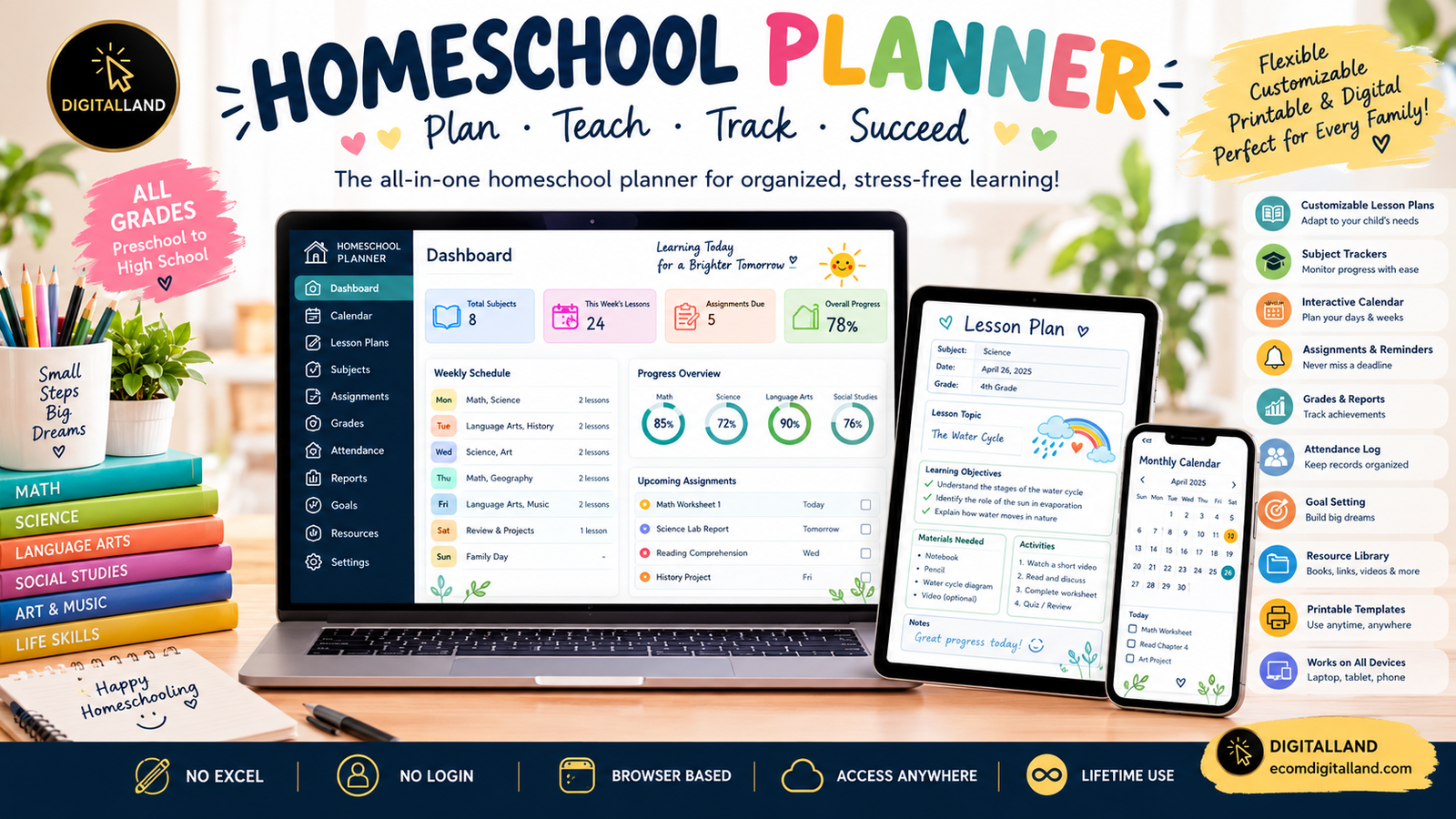 Homeckool planner
